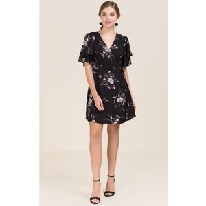 NWOT Francesca’s Arlette Floral Wrap Dress, XS